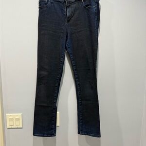 Ag Adriano Goldschmied Mari high rise Straight Leg Dark Indigo Jeans